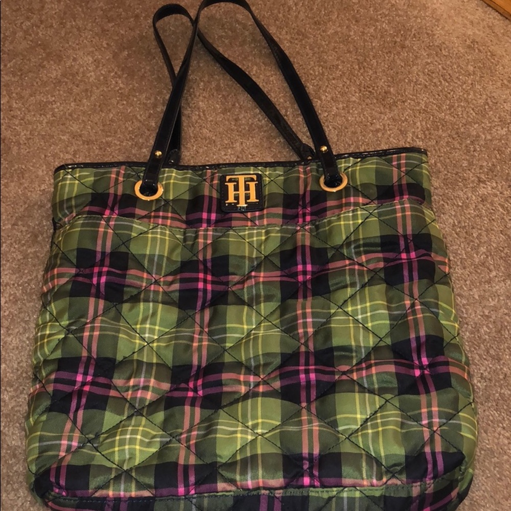 Tommy Hilfiger Plaid Shoulder Bag